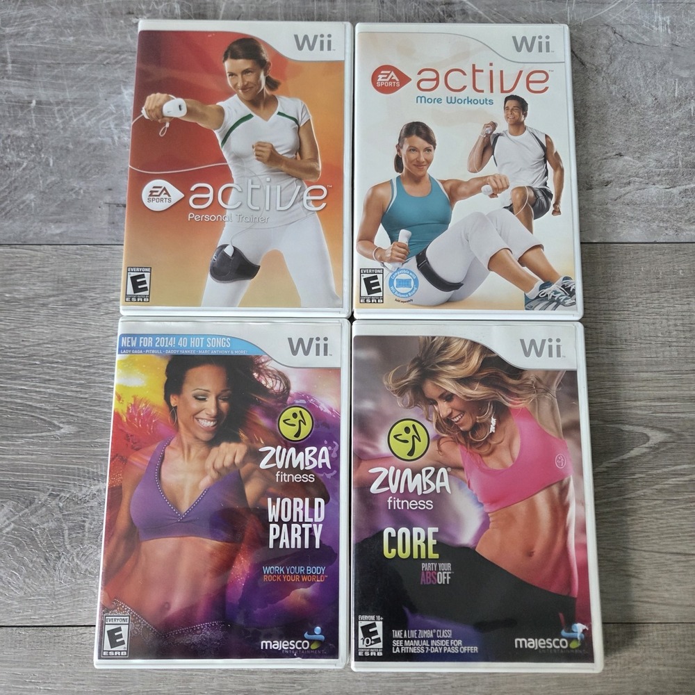 12 Nintendo Wii Game Lot Bundle Just Dance 1 2 3 Workout Zumba Cardio Wipeout - Picture 8 of 16